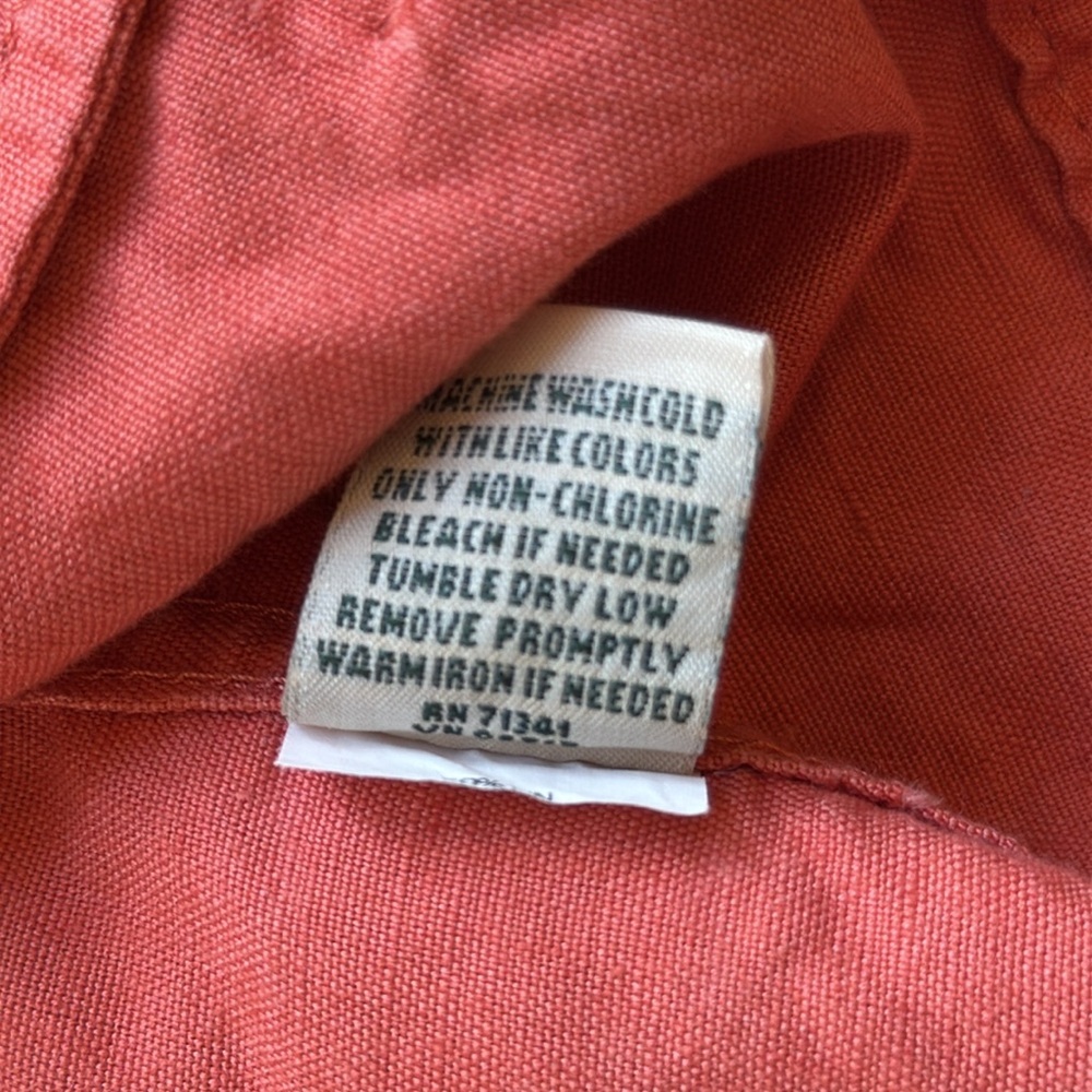 Llbean Jacket Shacket Button Front Linen Cotton S… - image 7